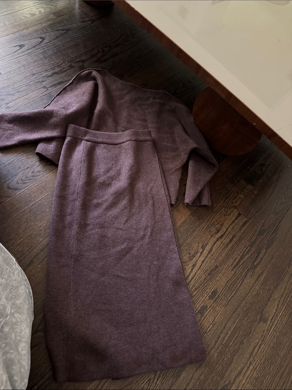 Zara Plum Knit Set - Rich Aubergine Hue